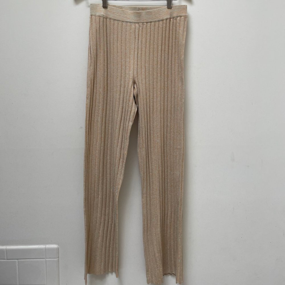 Paloma Wool Beige Ribbed Pants